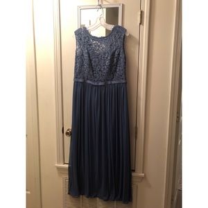David’s Bridal long bridesmaid dress